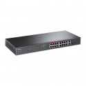 Switch|TP-LINK|Desktop/pedestal|16x10Base-T / 100Base-TX|2x10/100/1000BASE-T/SFP combo|PoE+ ports 16