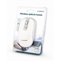 MOUSE USB OPTICAL WRL WHITE/SILVER MUSW-4B-06-WS GEMBIRD