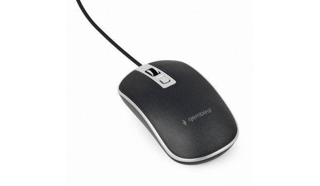 MOUSE USB OPTICAL BLACK/SILVER/MUS-4B-06-BS GEMBIRD