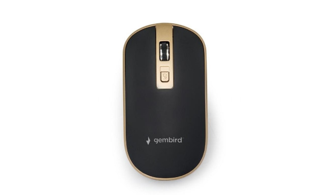 MOUSE USB OPTICAL WRL BLACK/GOLD MUSW-4B-06-BG GEMBIRD