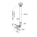 TV SET ACC CEILING MOUNT 10-26/FPMA-C100WHITE NEOMOUNTS