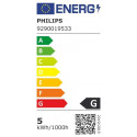 Smart Light Bulb|PHILIPS|Power consumption 4.5 Watts|Luminous flux 350 Lumen|6500 K|220V-240V|Blueto