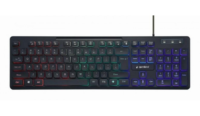 KEYBOARD MULTIMEDIA USB ENG/BLACK KB-UML-02 GEMBIRD