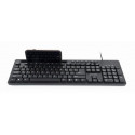 KEYBOARD MULTIMEDIA USB ENG/BLACK KB-UM-108 GEMBIRD