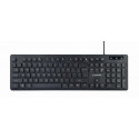 KEYBOARD MULTIMEDIA USB ENG/BLACK KB-UML-02 GEMBIRD