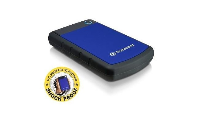 External HDD|TRANSCEND|StoreJet|1TB|USB 3.0|Colour Blue|TS1TSJ25H3B