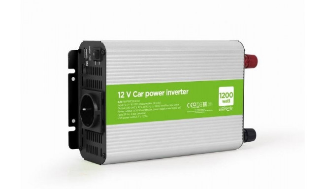 POWER INVERTER CAR 12V 1200W/EG-PWC1200-01 GEMBIRD