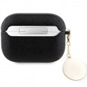 Guess case for AirPods Pro 2 GUAP2PGEHCDK black Fixed Glitter W/ Heart Diamond Charm