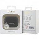 Guess case for AirPods Pro 2 GUAP2PGEHCDK black Fixed Glitter W/ Heart Diamond Charm