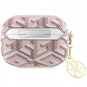 Guess case for AirPods Pro 2 GUAP2PGCE4CP pink Gcube Classic Gold Logo W/Charm