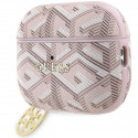 Guess case for AirPods Pro 2 GUAP2PGCE4CP pink Gcube Classic Gold Logo W/Charm