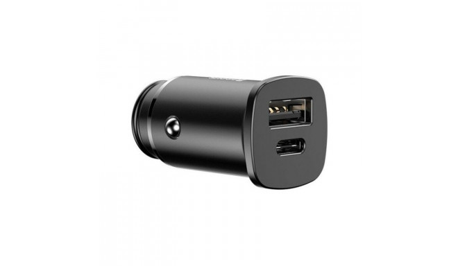 BASEUS car charger USB A + Type C PD QC4.0 5A 30W CCALL-AS01/BS-C15C black