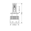 12/24V светодиодная лампа HID 35W, 2 шт, замена D2S, D2R