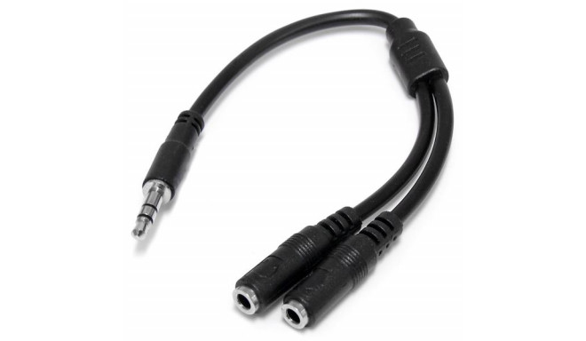 Audio Jack Adapter Startech MUY1MFFS             Black 0,2 m