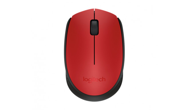 Logitech M171 Wireless Mouse, Red