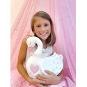 BAMBOLINA plush swan with light and classic m