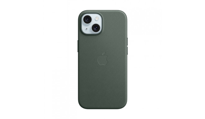 iPhone 15 FineWoven Case with MagSafe - Evergreen