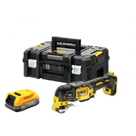 DEWALT MULTITÖÖRIIST 18V DCS356E1T 1x1.7Ah POWERSTACK, ILMA LAADIJATA, TSTAK