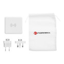 Multifunction Charger Forcell 15W 4in1 with USB/USB-C socket, power bank 8000mAh and wireless chargi