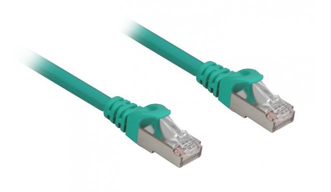 Sharkoon network cable RJ45 CAT.6a SFTP LSOH green 5,0m - HalogenFree
