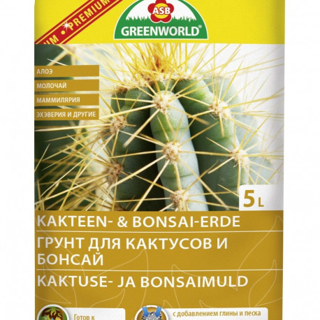Kaktusų ir bonsų žemė ASB Premium 5L