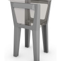 "Basilio Elements" aluminium pot holder, lightgray