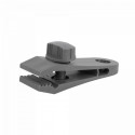 BUNGEE CORD CLIPS screwed type with mounting eyelet (8 pcs) gray