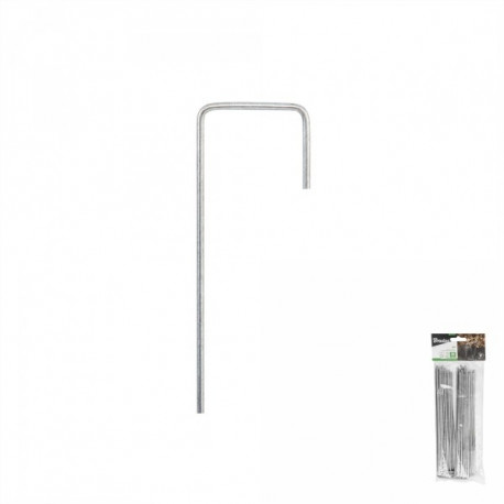 Galvanized metal pin in the shape of "J" width 3cm / height 15cm