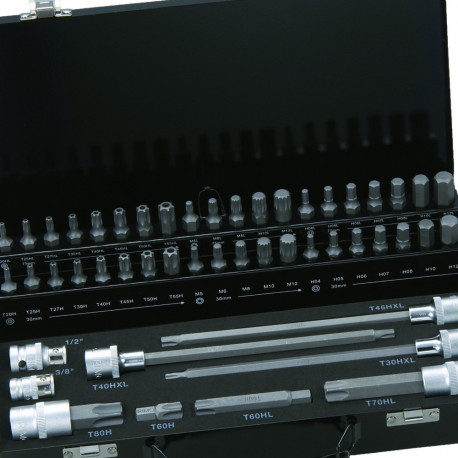 Otsikute komplekt 49 tk Torx, 10 mm, HEX, XZN M