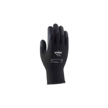 Cold weather safety gloves Uvex Unilite Thermo, black, size 8