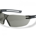 Safety glasses Uvex X-fit, grey lens, supravision excellence (anfi scratch, anti fog) coating, black