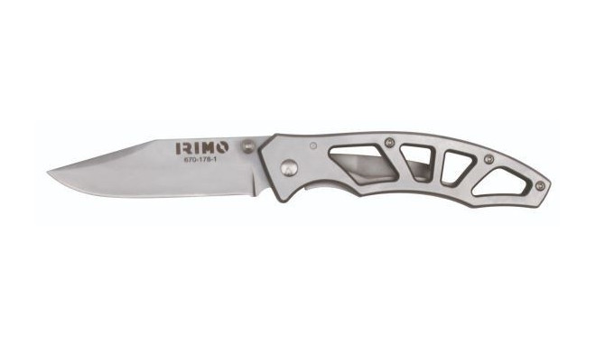 Foldable knife stainless steel with 72mm blade Irimo blister