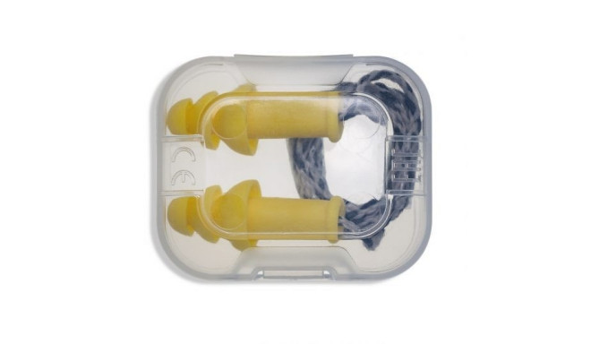 Reusable ear plugs with cord Uvex Whisper Supreme, yellow, SNR 30dB, size L, in a plastic mini box