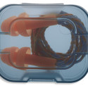 UVEX Whisper reusable earplugs, orange, SNR 27dB, size S, in a plastic mini box