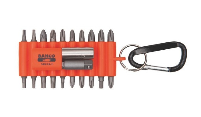 Bits set 22 pcs in rubber holder PH+PZ+TORX+HEX
