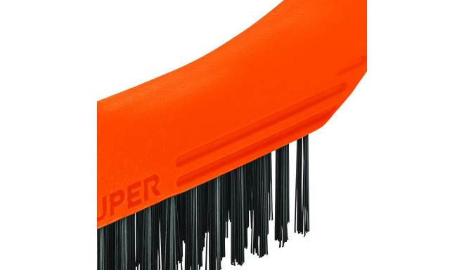 Wire brush, 28cm, 4x16 rows, wire 0.4mm Truper®