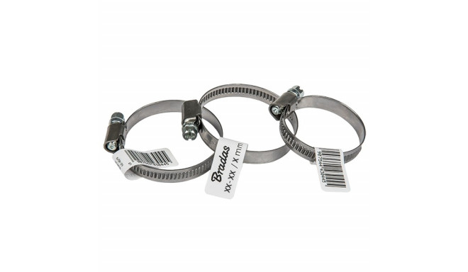 Stainless zebra hose clamp BRADAS 8-12mm 1 pcs.