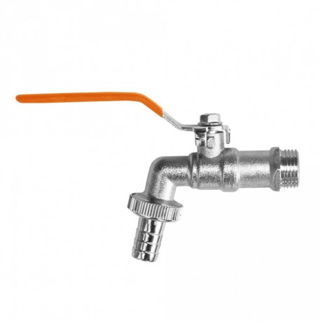 Ball faucet 3/4", 1" male outlet, adapter for 3/4" hose