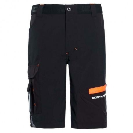 Ultra light work shorts North Ways Horn 1423, black/orange, size 46