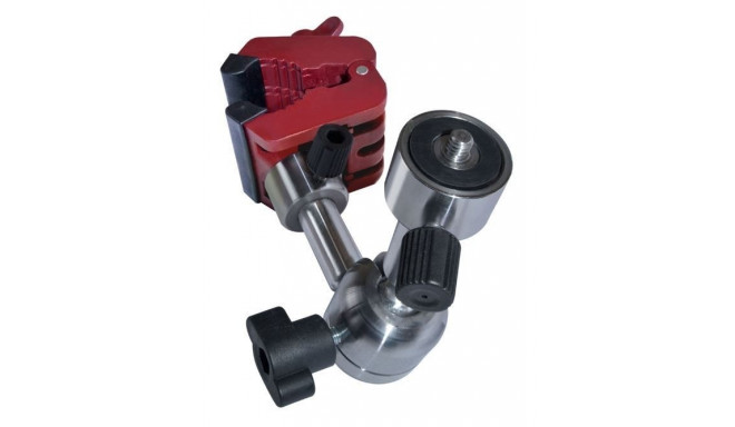 Multi-Prop clamp with adjustable joint for cameras and lasers with 1/4"-3/8"-5/8"