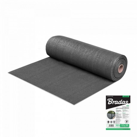 Šešėlių tinklas Bradas 95% 1,2 x 50m, 200g/m2
