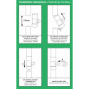 Rainwater collector / trap with valve - 80mm - grafit
