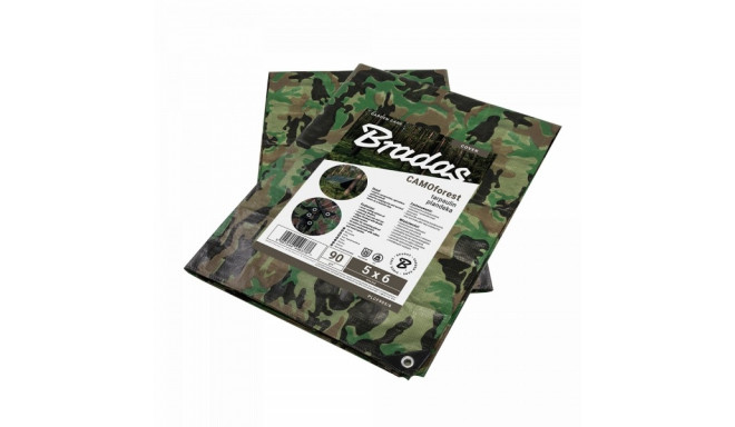 Brezentas CAMOforest 3 x 5m 90g/m²