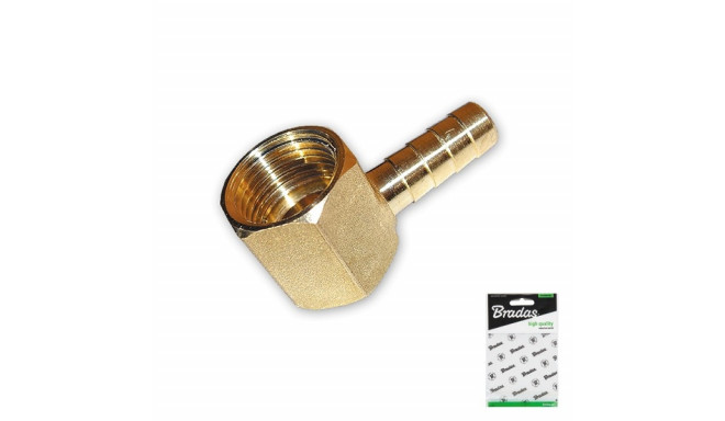 Nurgaga pistik 1/2" x 10mm BRASS