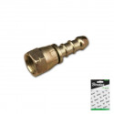 Two-part swivel connector, female 1/4"L x 9-10mm -