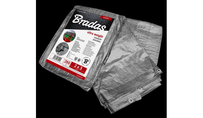 Reinforced tarpaulin ULTRA WEIGHT 260g, 5 x 8m