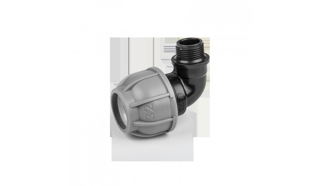 PN10 põlve 20mm / 3/4" isane PE-torude jaoks