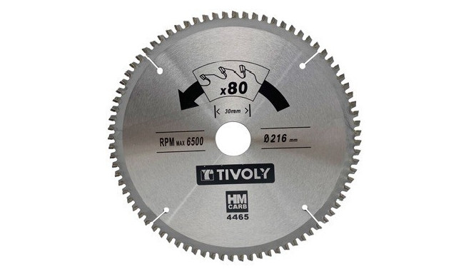 Diskinis pjūklas spalvotiems metalams Tivoly 160x20x2.5/1.5mm, z40, 3°, (16mm adapteris)