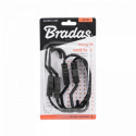 FLAT BUNGEE CORD hook steel 1,8x60cm, elastic rubber - 2 pcs.