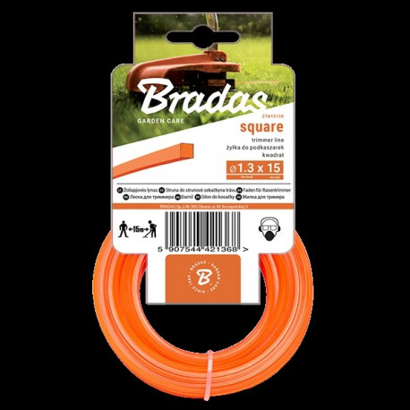 TRIMMER line, square 2,4mm x 50m - card